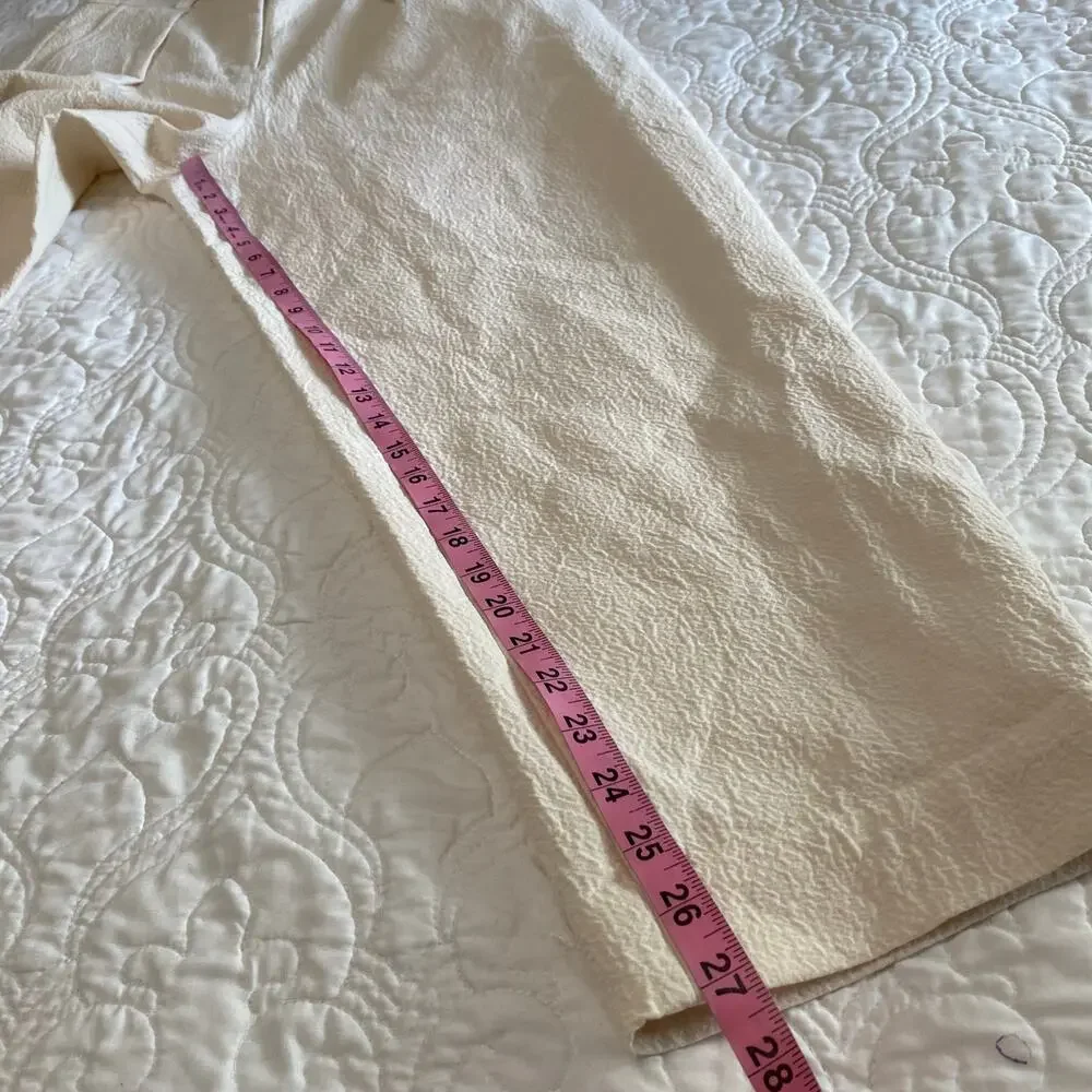 King Tuckfield Pleated Crinkled Trousers Pant Women’s Size Medium Quiet Luxury